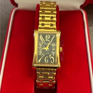 Bertha Gold Rectangular Women's Watch